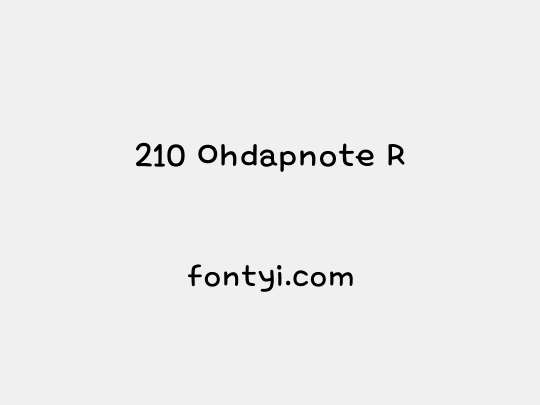 210 Ohdapnote R