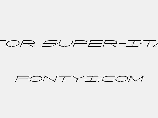 Factor Super-Italic