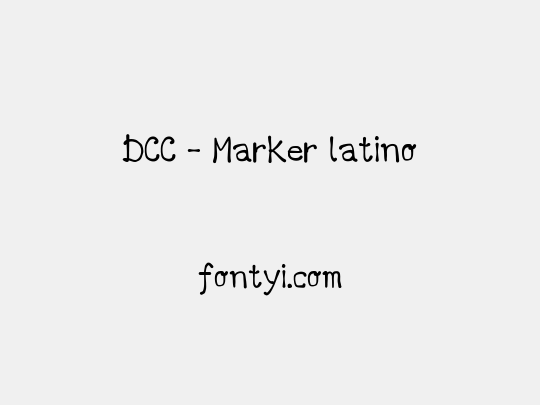 DCC - Marker latino