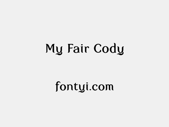 My Fair Cody