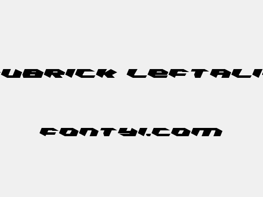 Kubrick Leftalic