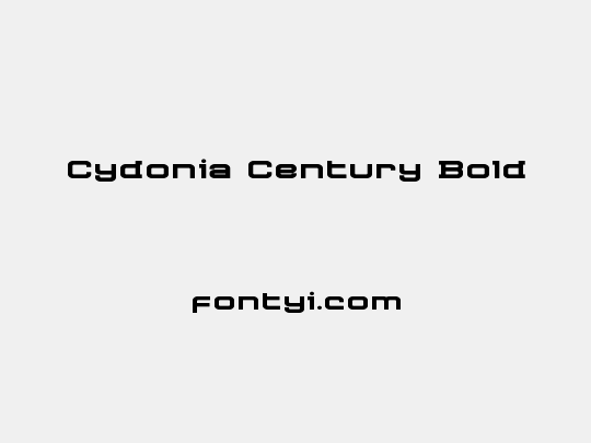 Cydonia Century Bold