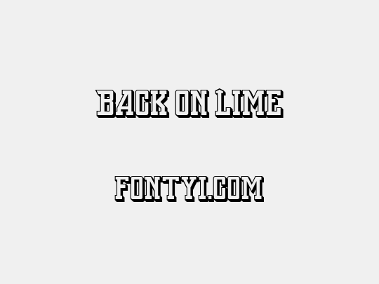 Back On Lime