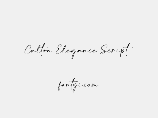 Calton Elegance Script