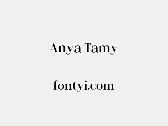 Anya Tamy