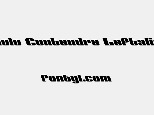 Nolo Contendre Leftalic