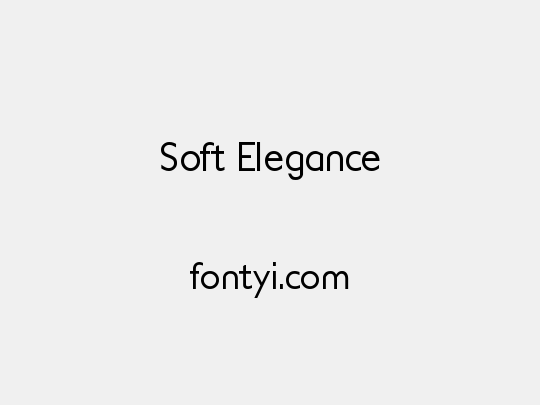 Soft Elegance