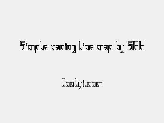 Simple racing line map by SPH