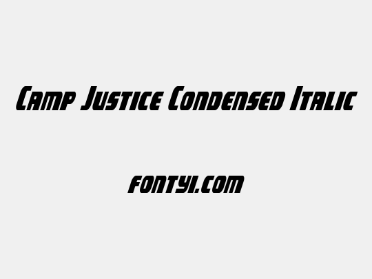 Camp Justice Condensed Italic