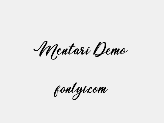Mentari Demo
