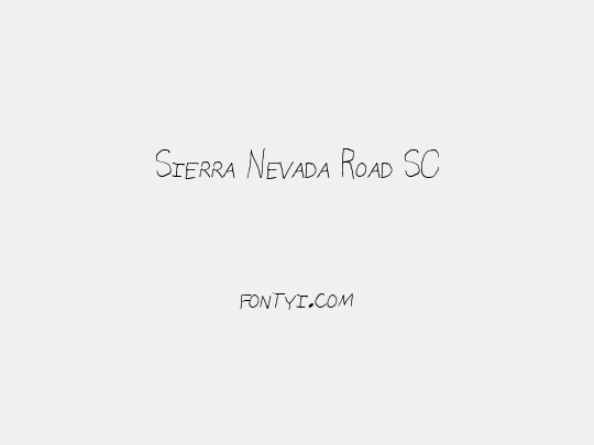 Sierra Nevada Road SC 