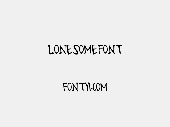 LonesomeFont