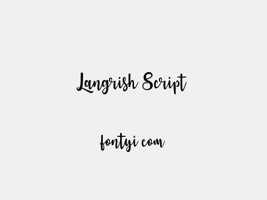 Langrish Script 