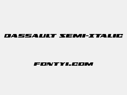 Dassault Semi-Italic