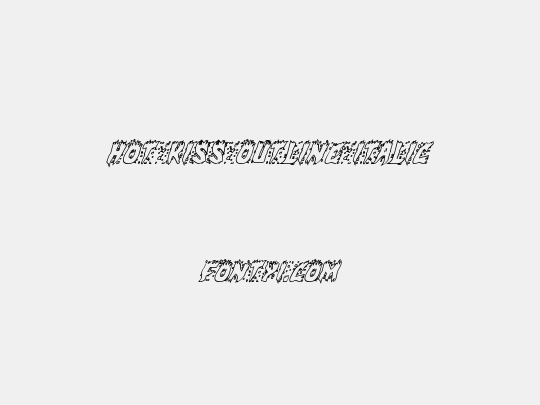Hot Kiss Outline Italic