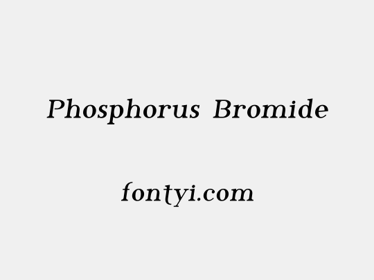 Phosphorus Bromide