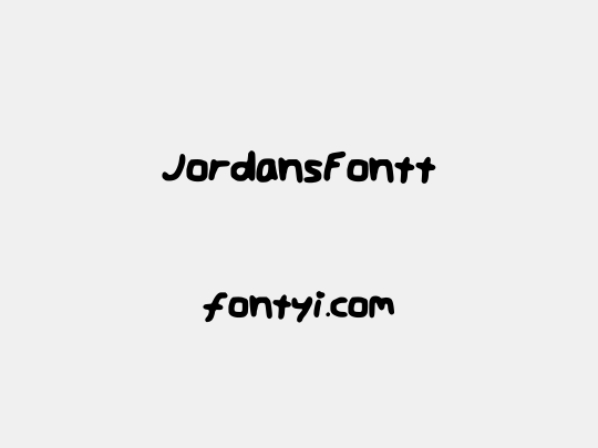 JordansFontt
