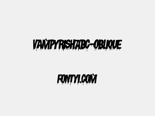 VampyrishABC-Oblique