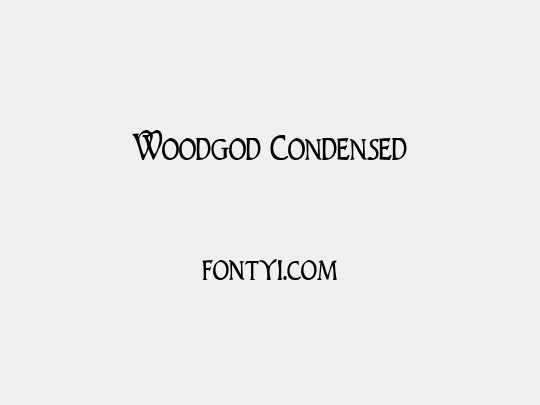 Woodgod Condensed