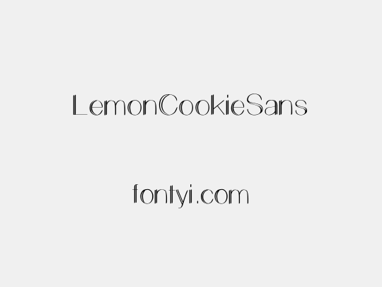 LemonCookieSans