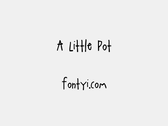 A Little Pot