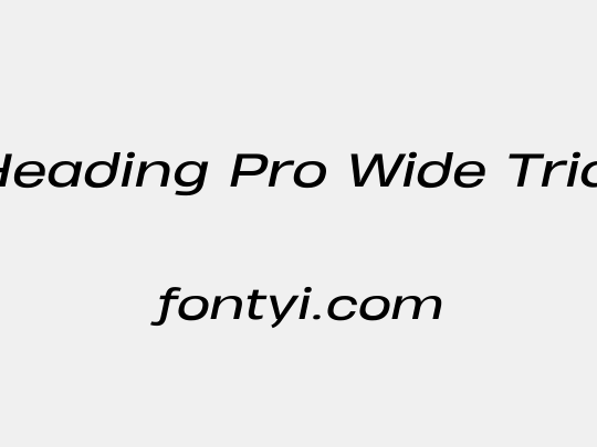 Heading Pro Wide Trial