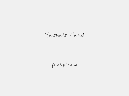 Yasna's Hand