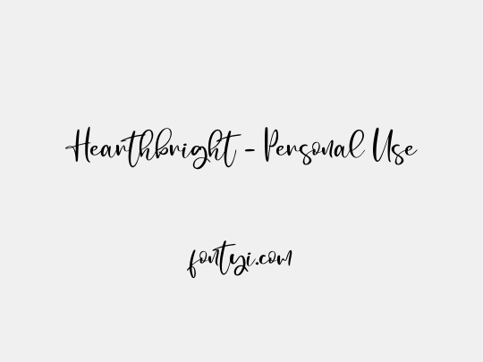Hearthbright - Personal Use