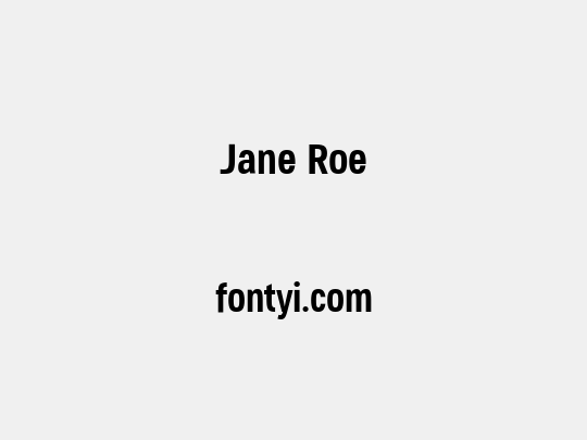 Jane Roe