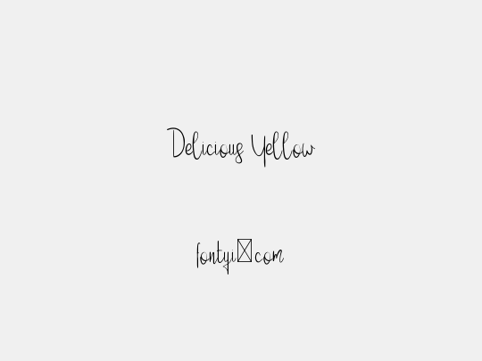 Delicious Yellow
