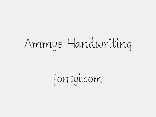 Ammys Handwriting