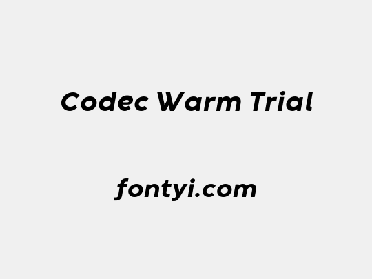 Codec Warm Trial
