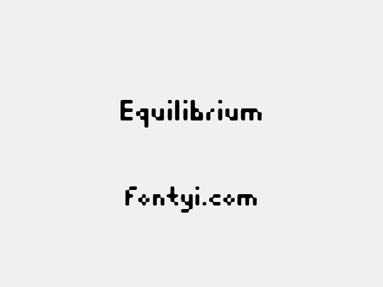 Equilibrium