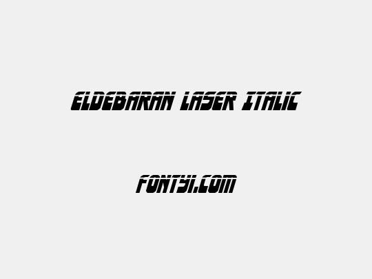 Eldebaran Laser Italic