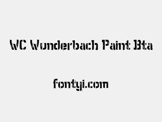WC Wunderbach Paint Bta