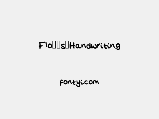 Flo__s_Handwriting