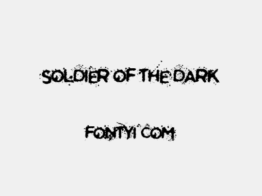 Soldier of the Dark