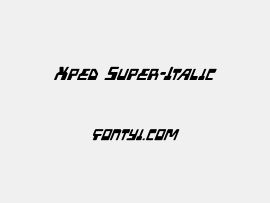 Xped Super-Italic