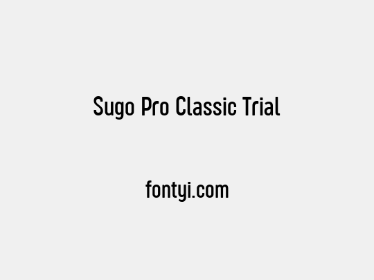 Sugo Pro Classic Trial