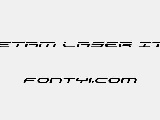 Antietam Laser Italic