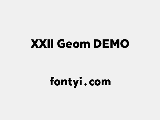XXII Geom DEMO