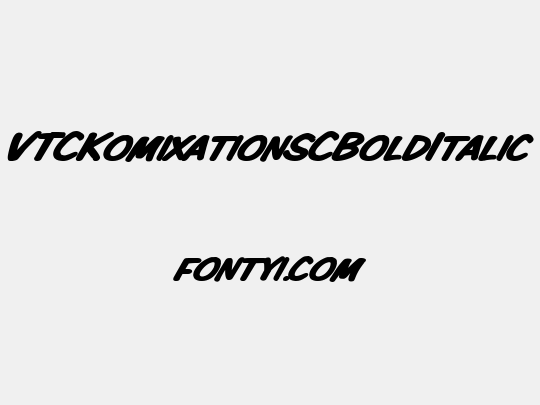 VTCKomixationSCBoldItalic