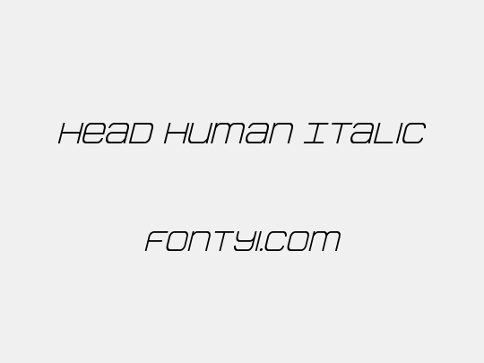 Head Human Italic