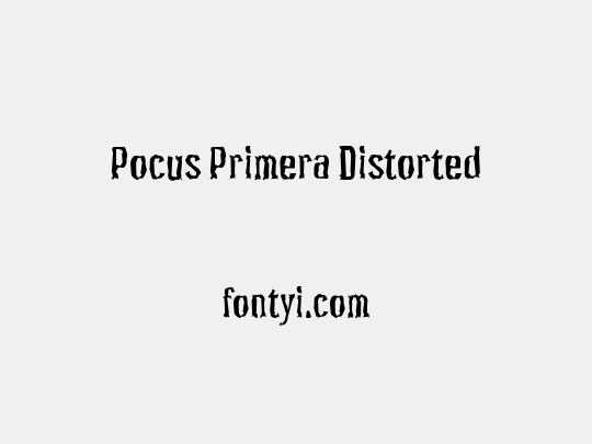 Pocus Primera Distorted