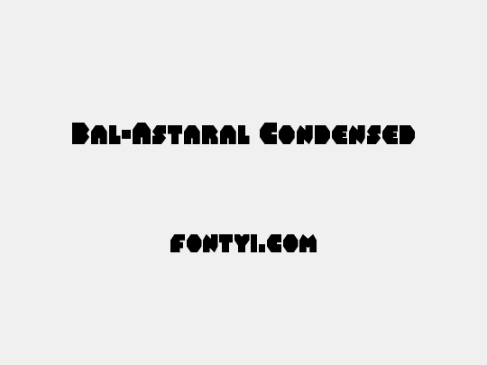 Bal-Astaral Condensed