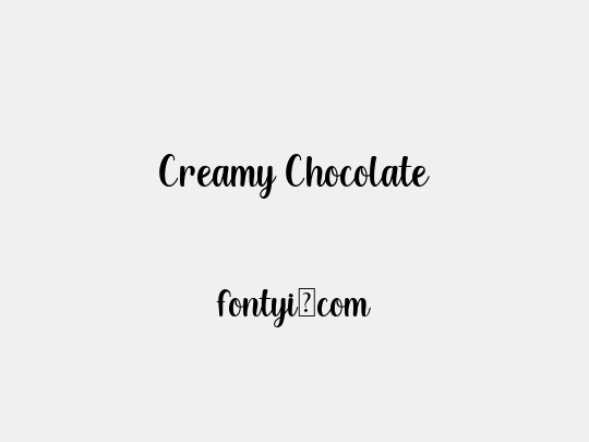 Creamy Chocolate