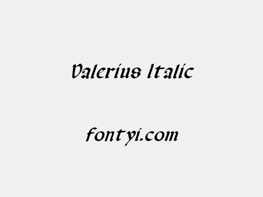 Valerius Italic