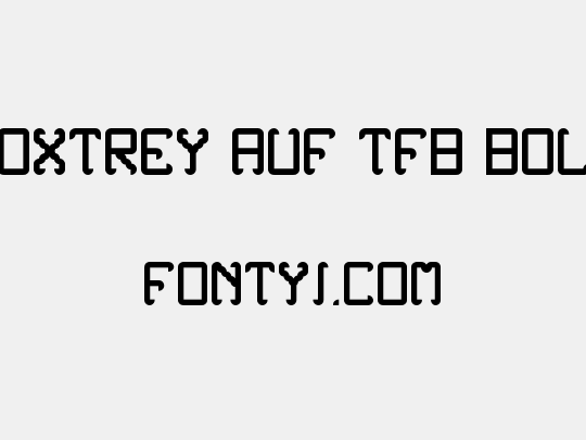 Noxtrey Auf tfb bold