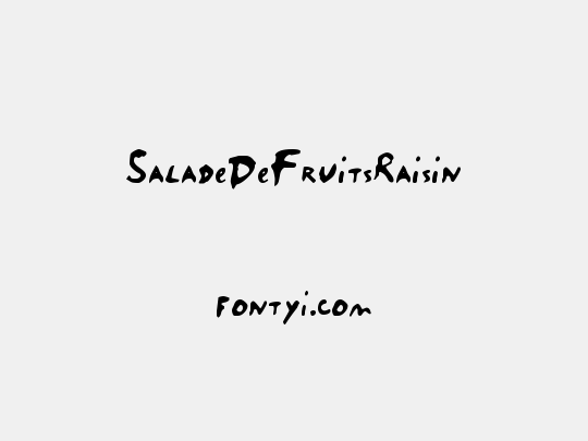 SaladeDeFruitsRaisin