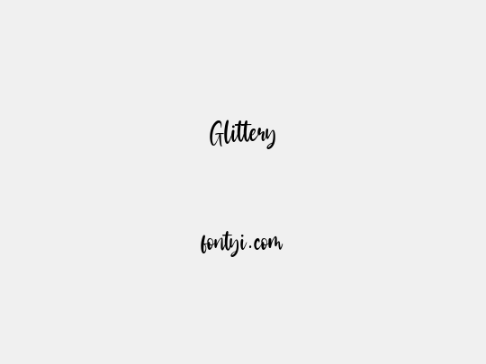 Glittery